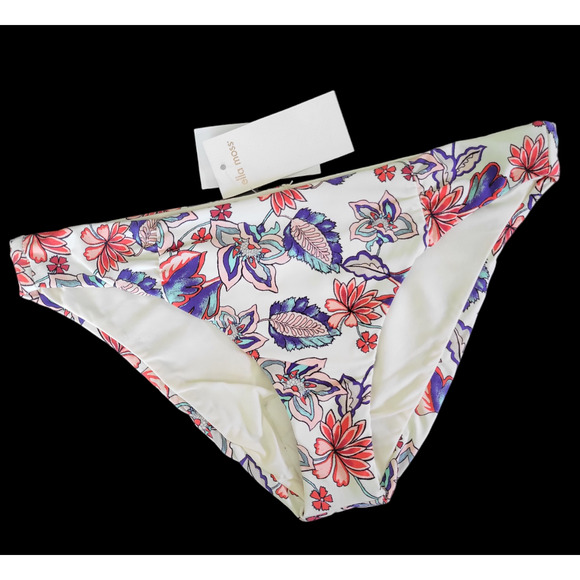NWT ELLA MOSS Folktale Shirred Side Multicolored Boho‎ Bikini Bottom Size XS - Picture 1 of 9